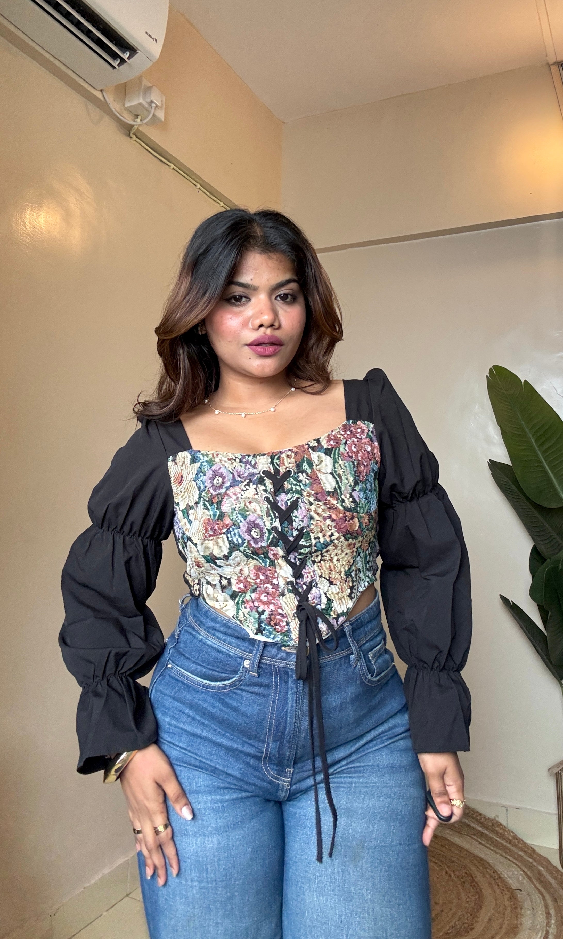 Floral Corset Top