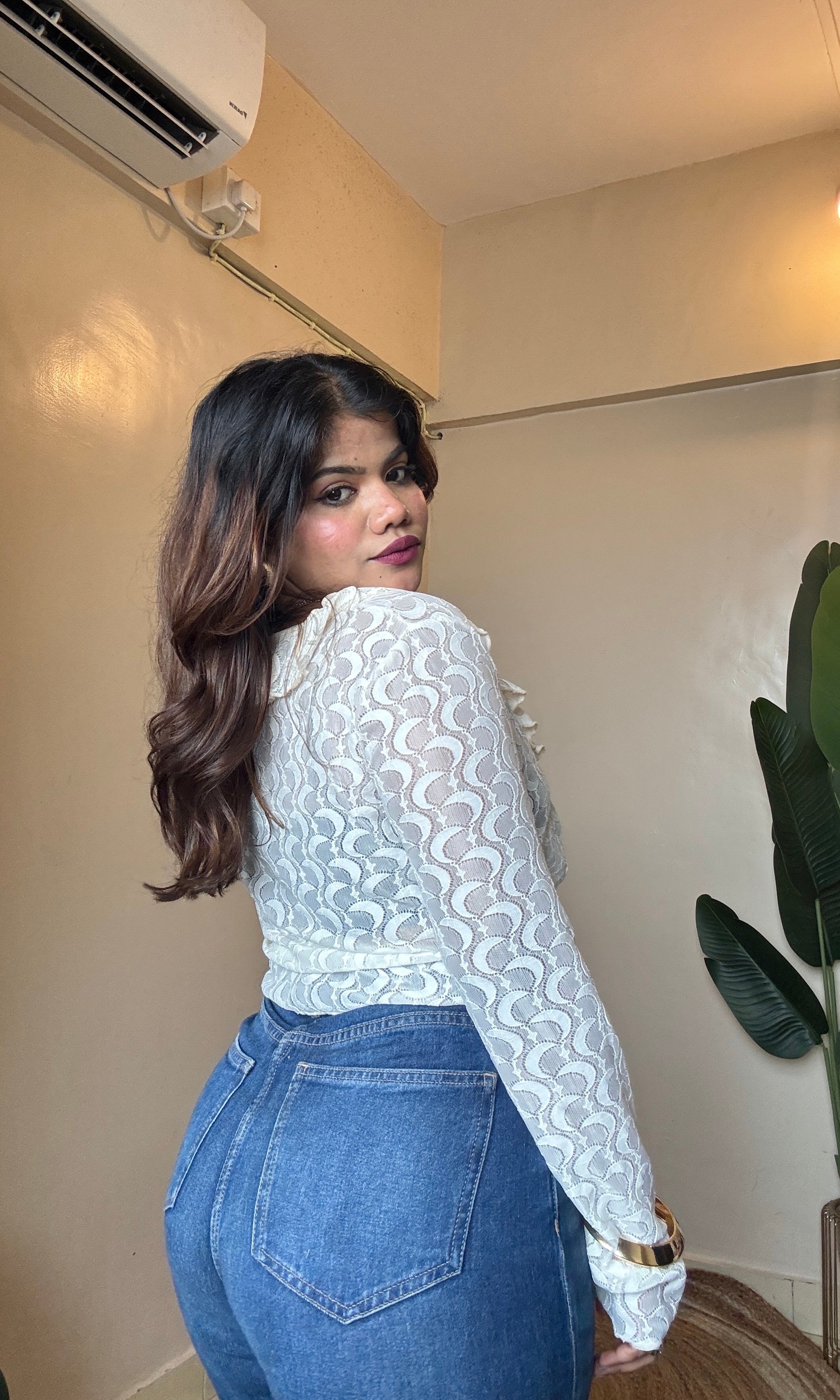 Lacy Frill Top