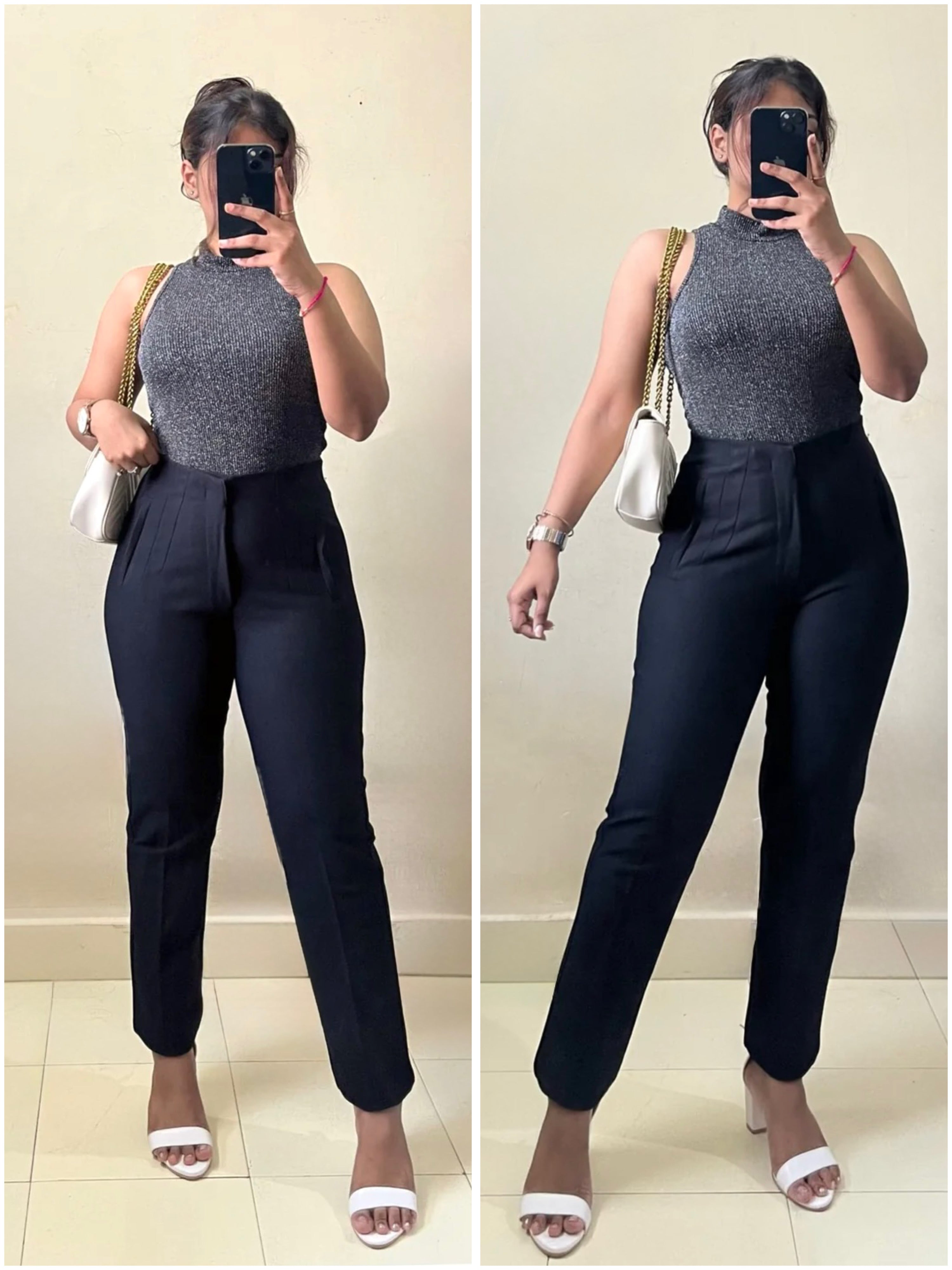 Bestseller Black High Waist Trouser