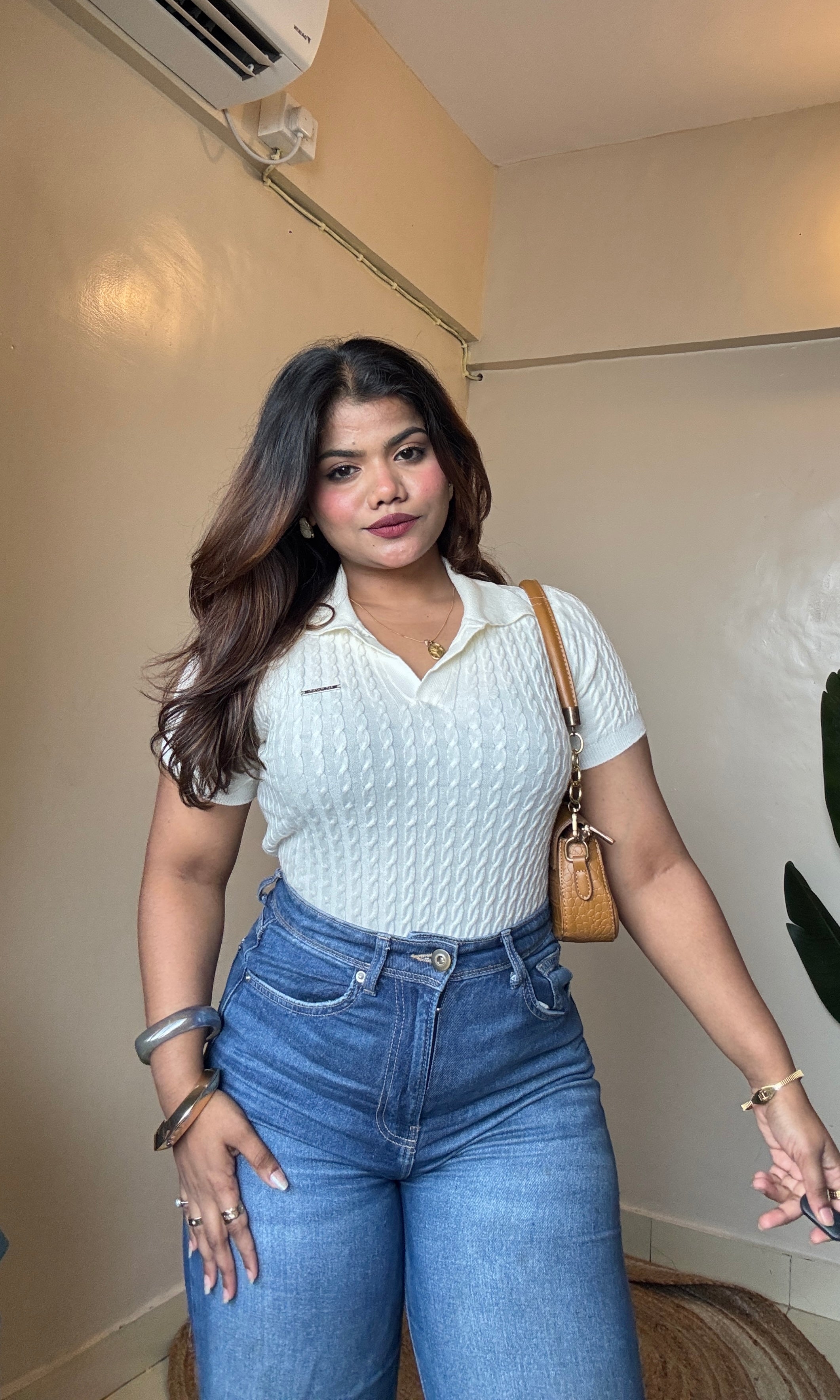 Basic Collar Knit Top