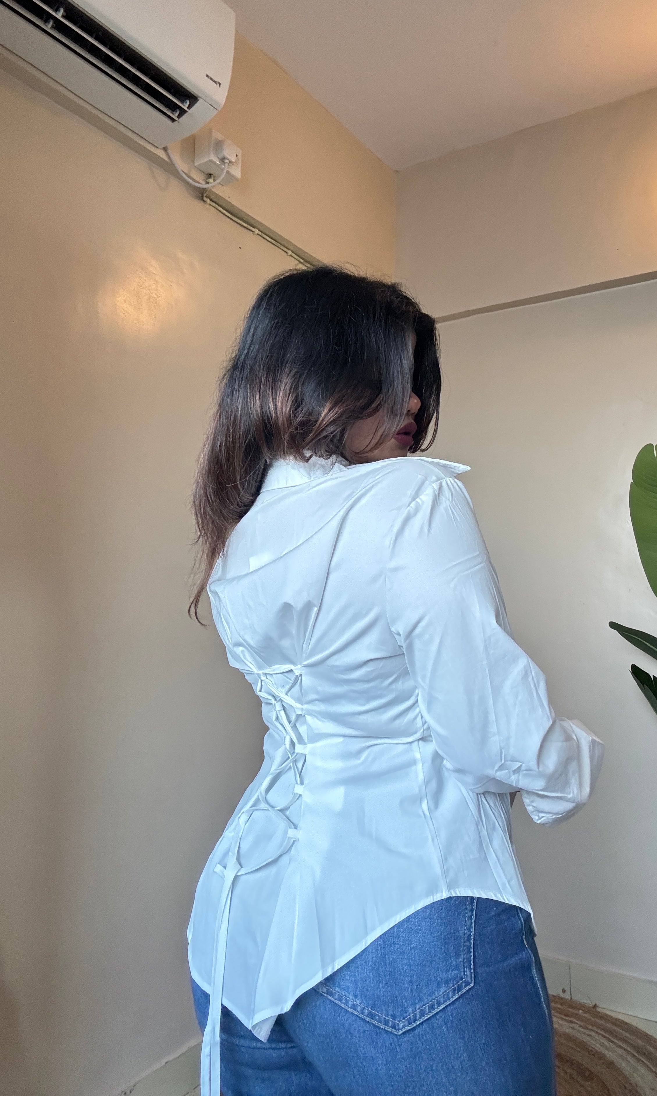 Stylish Fitted Shirt (With Drawstring)