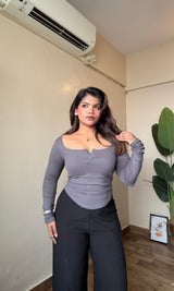 Basix Round Neck Fitted Top