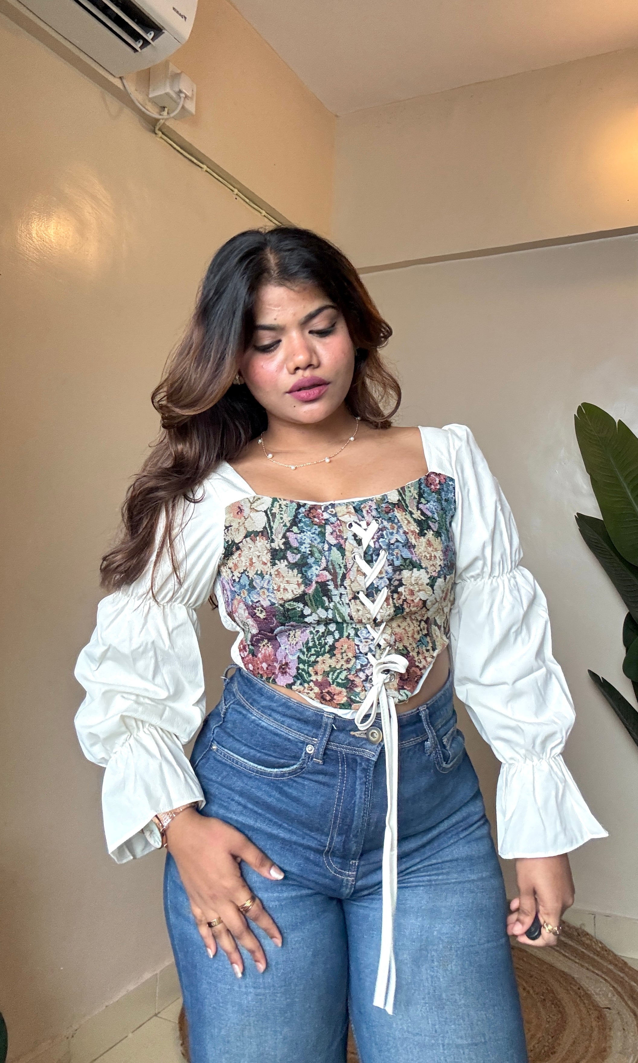 Floral Corset Top