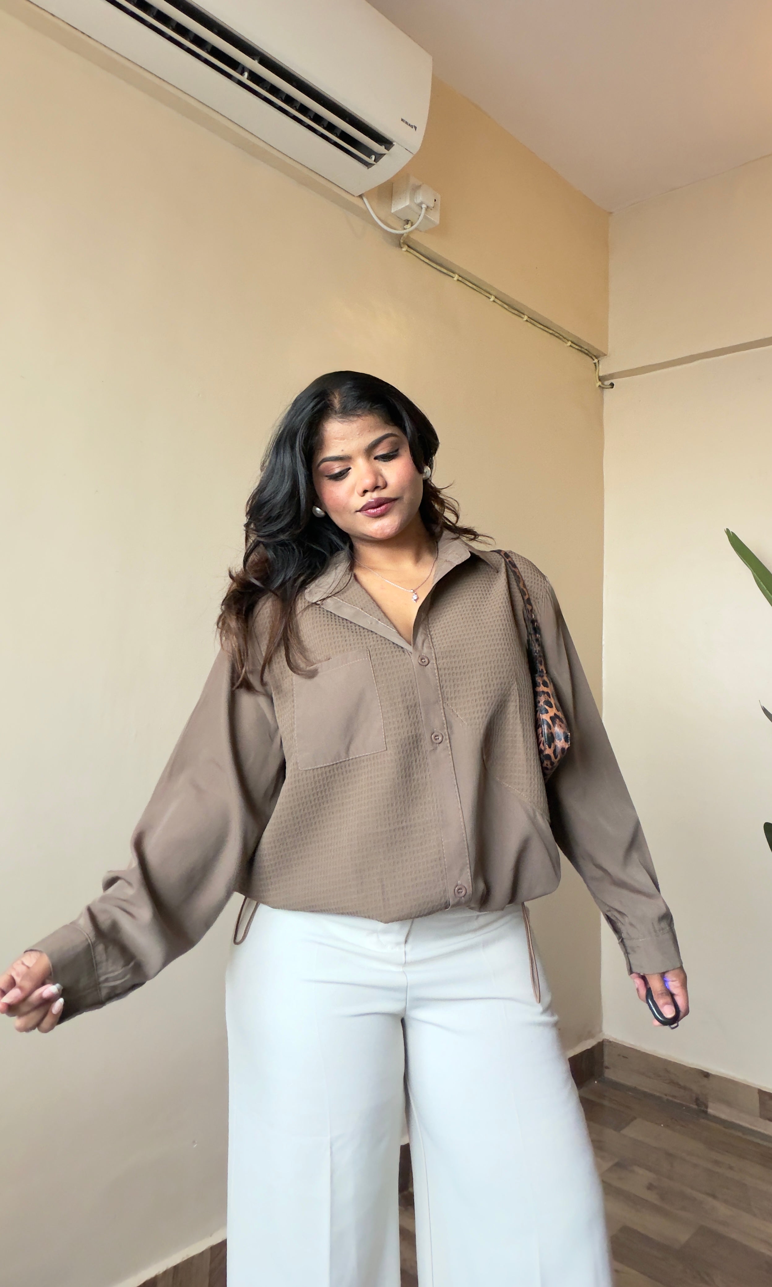 Loose Fit Pocket Shirt