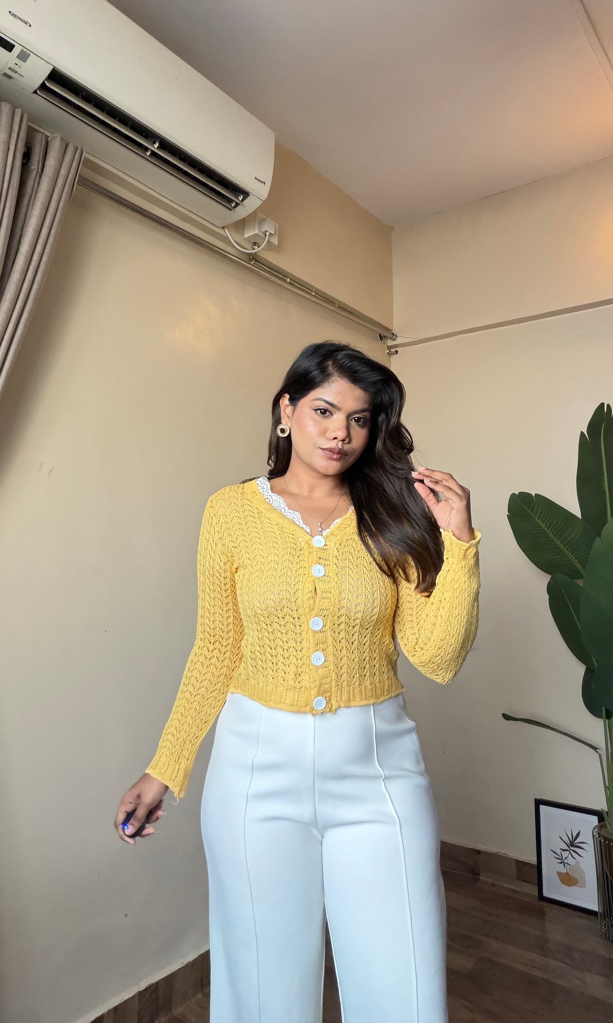 Crochet Button Up Top