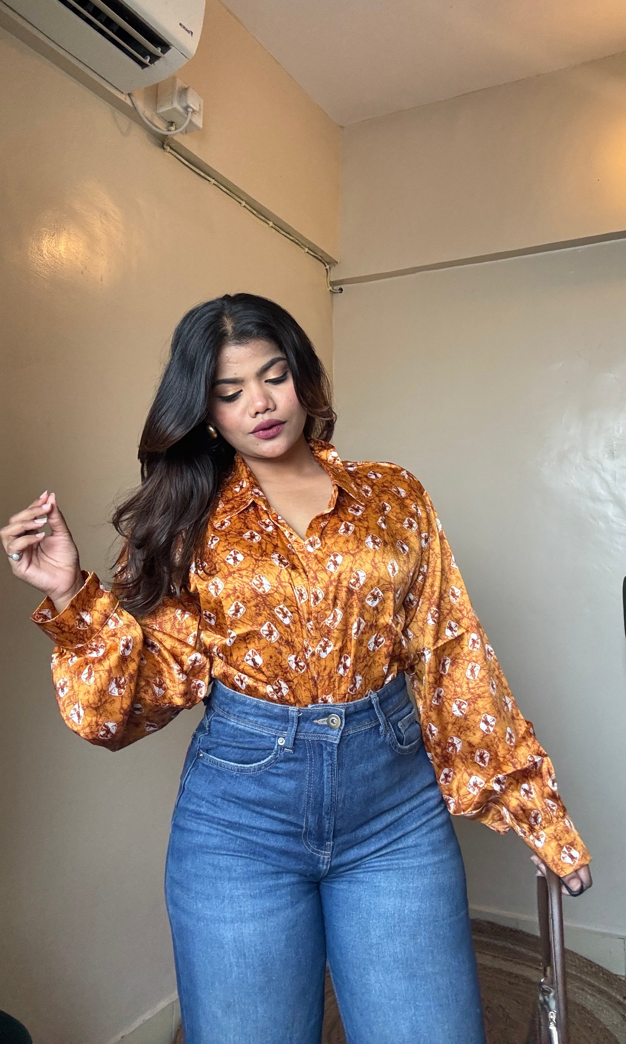 Rusty Orange Imported Shirt