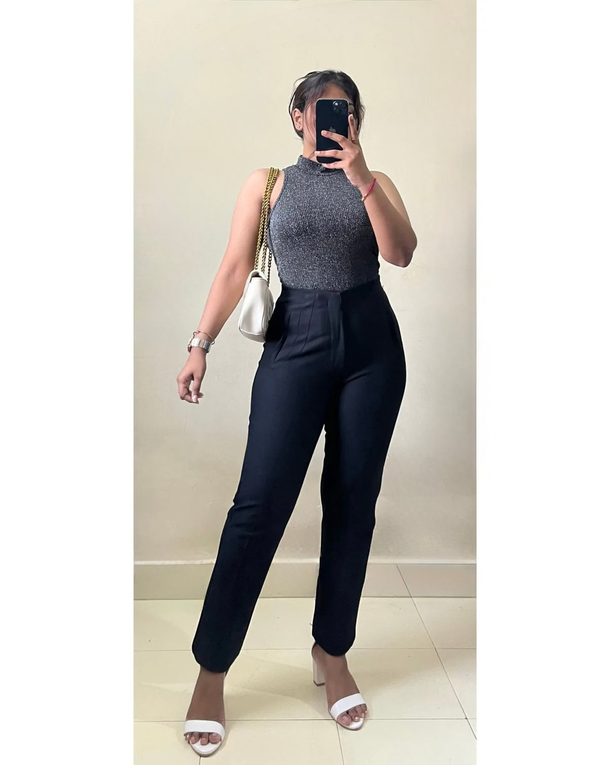 Bestseller Black High Waist Trouser