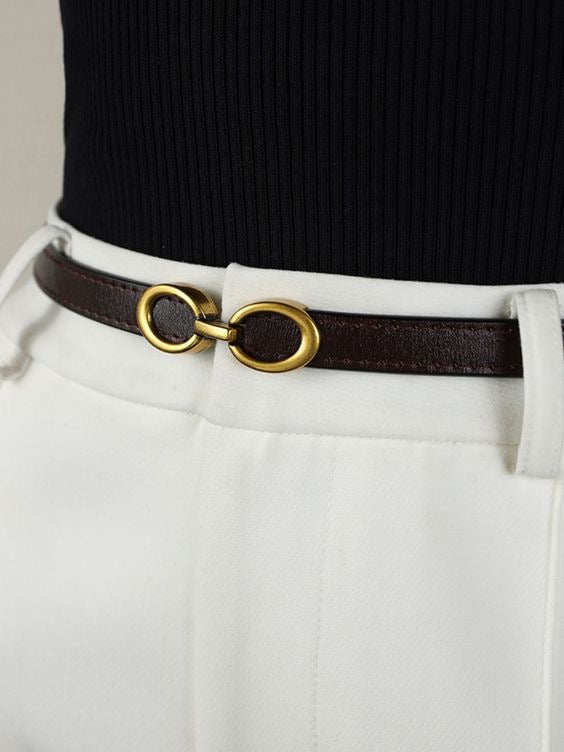 Stylish Metal Hook Adjustable Belt