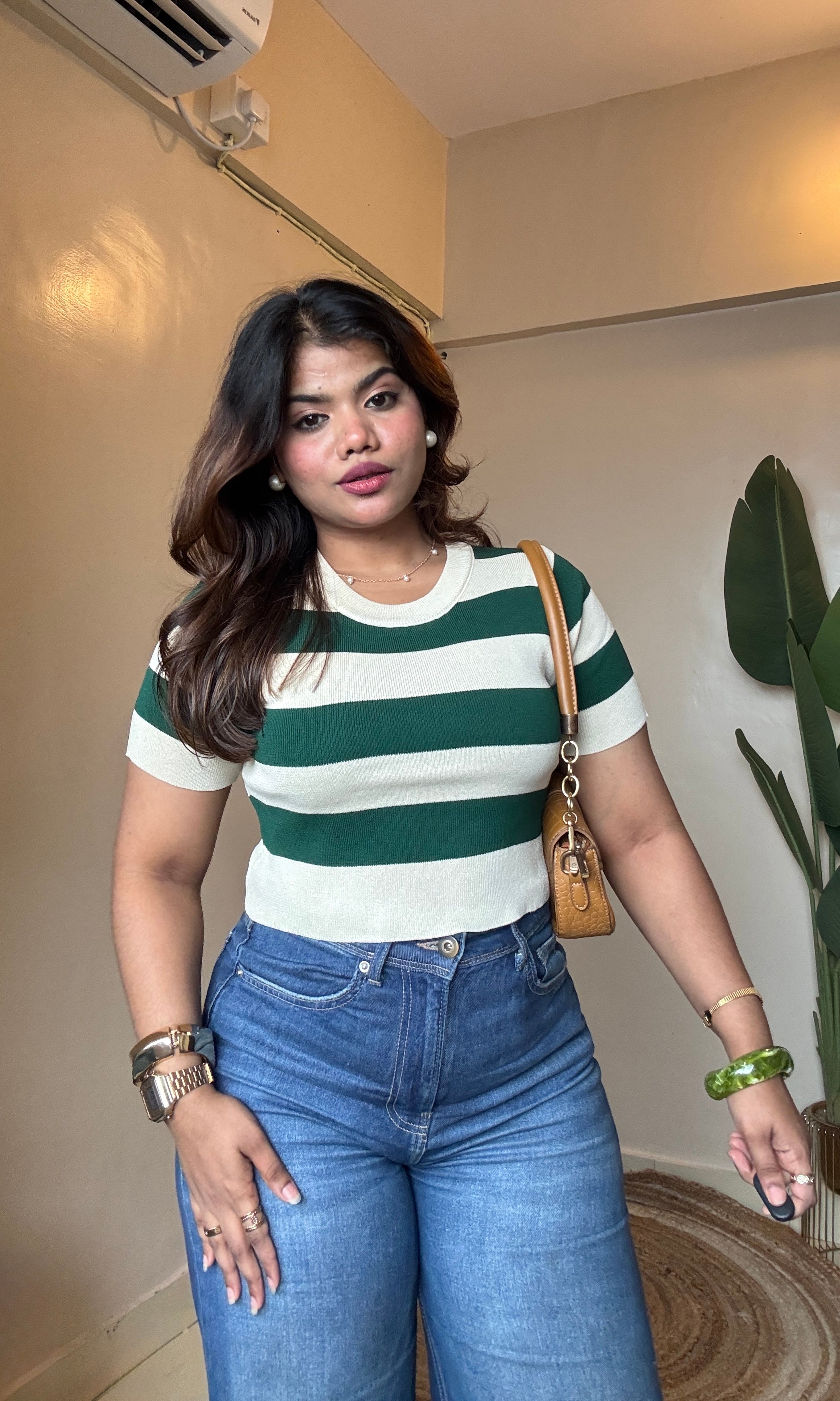 Stripe Round Neck T-Shirt