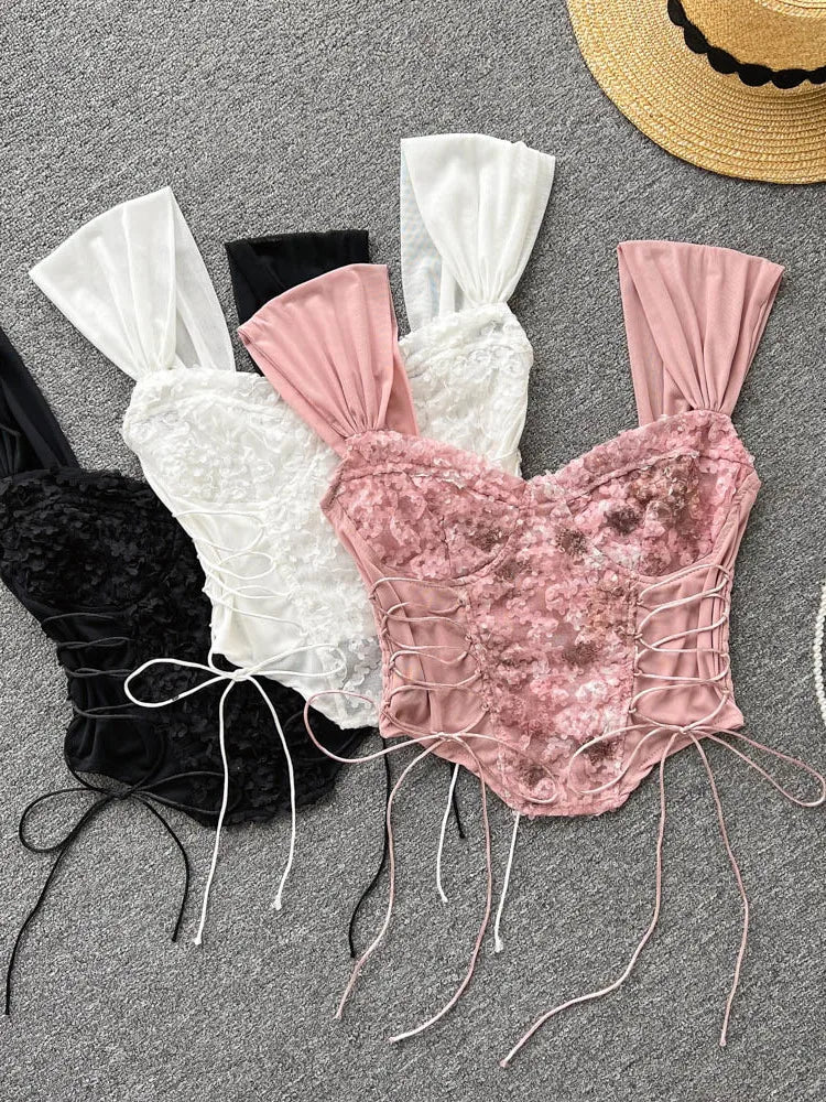 Sia Side lace Up Corset Top