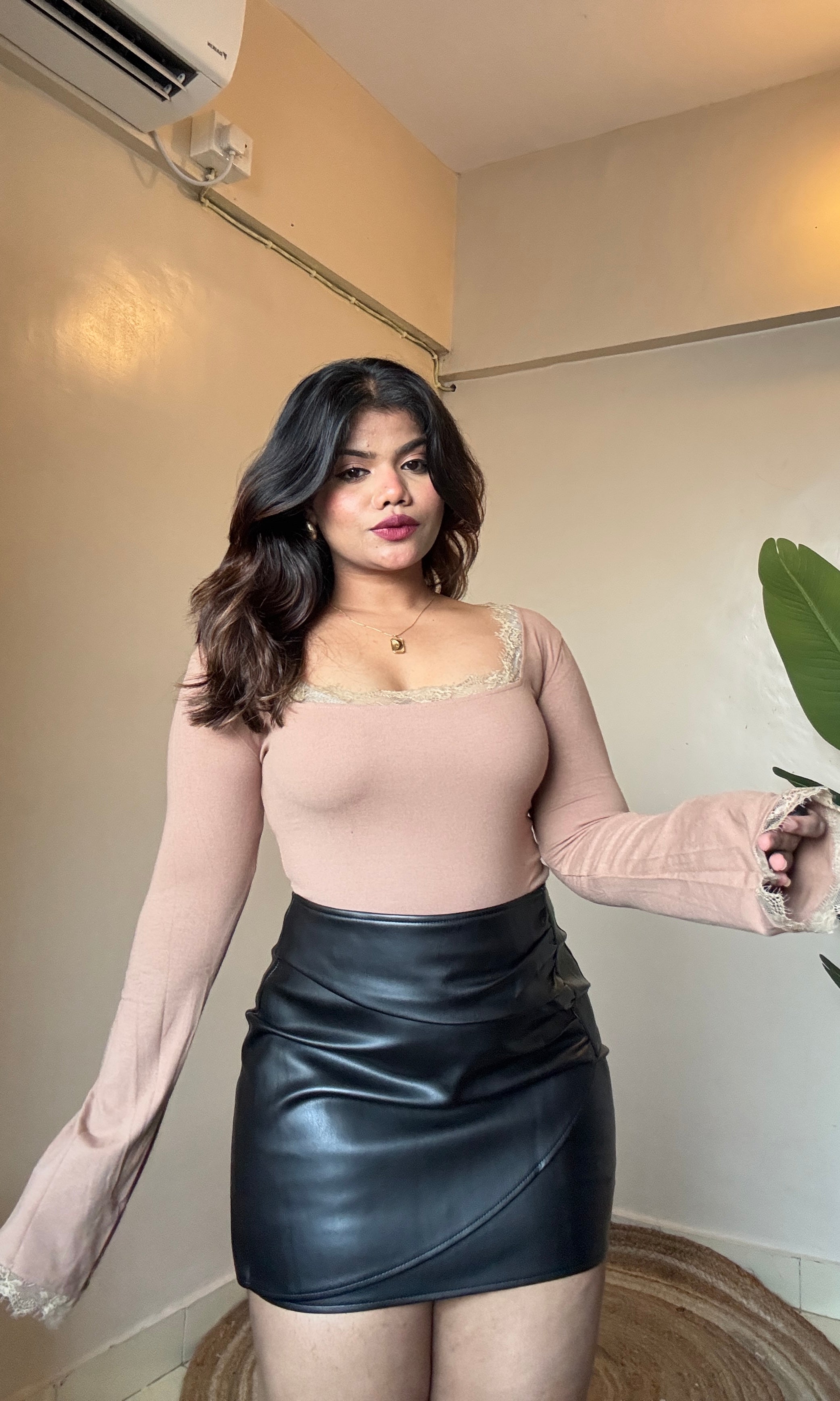 Lacy Bell Sleeve Top