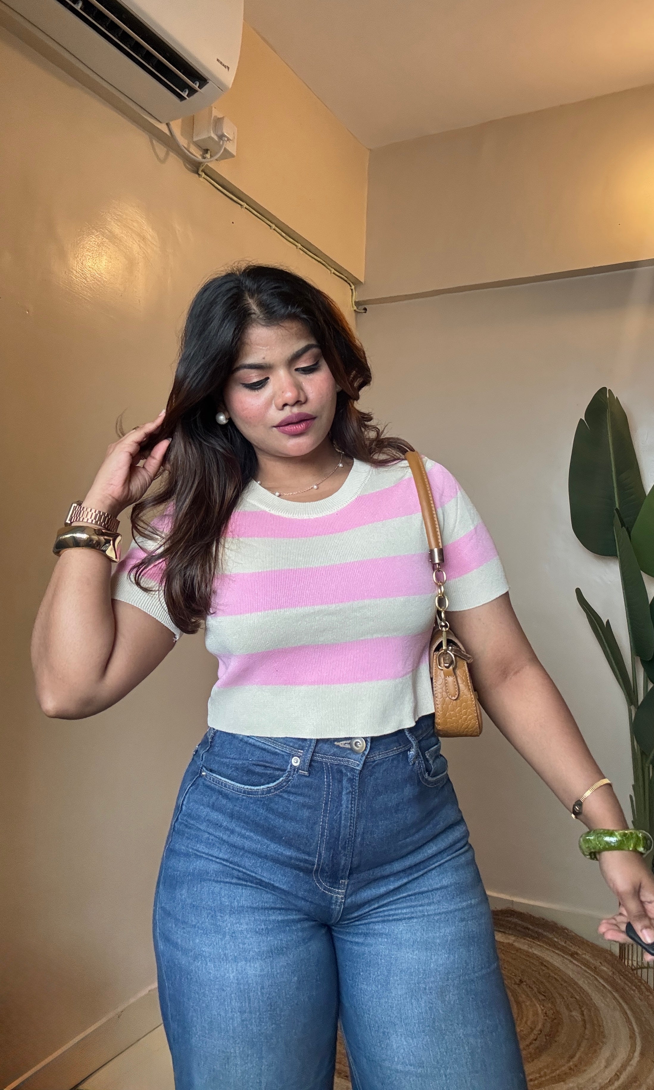 Stripe Round Neck T-Shirt