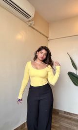In-Built Padded Backless Wrap Top