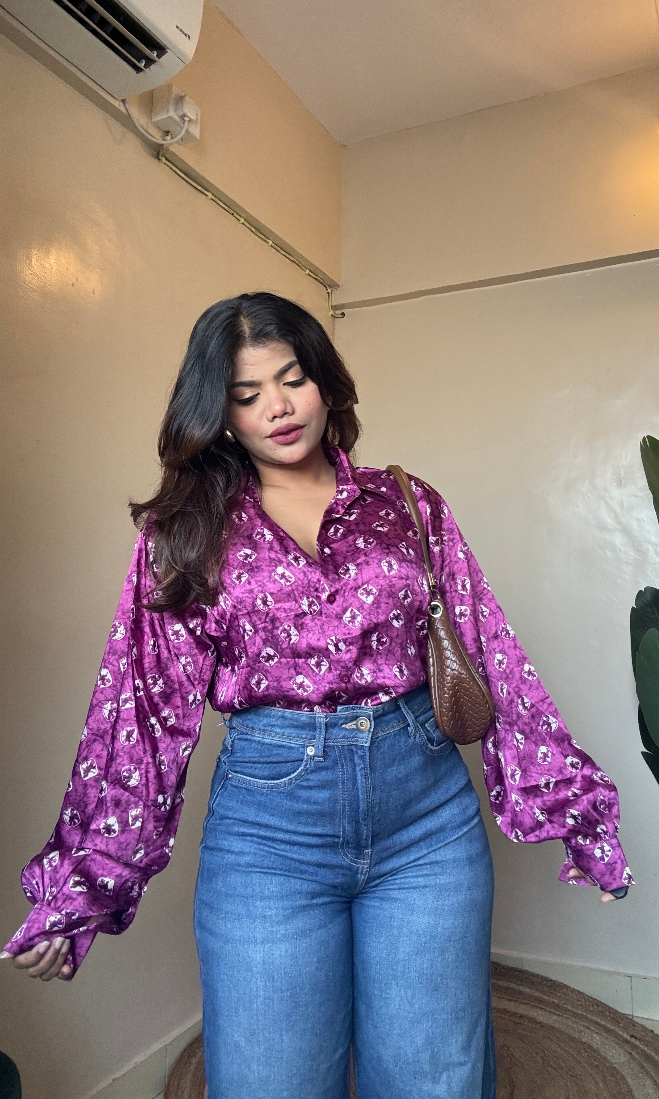 Dark Pink Imported Shirt