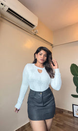 Cut-Out Furr Soft Top
