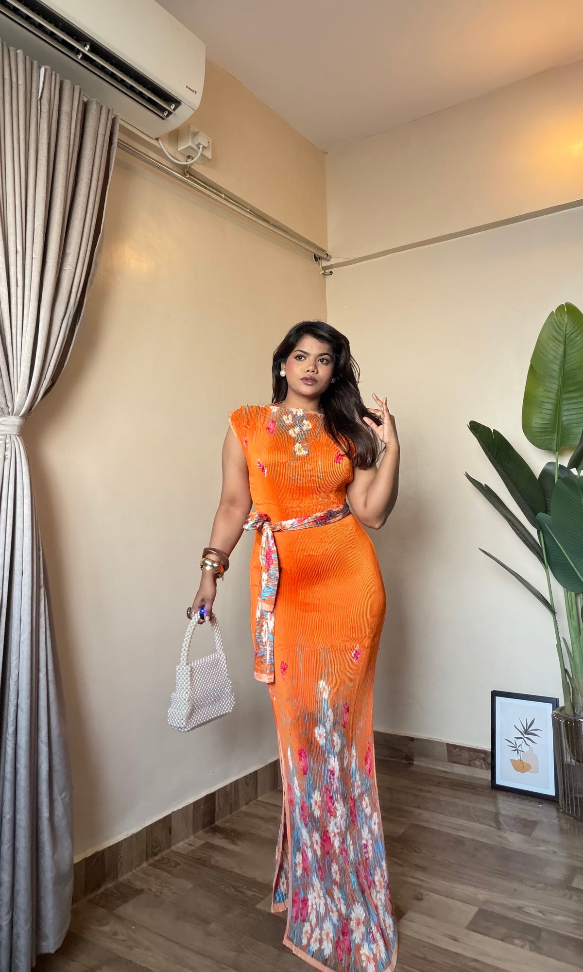 Rusty Orange Scarf Magic Dress