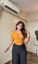Overlapped Crop Top