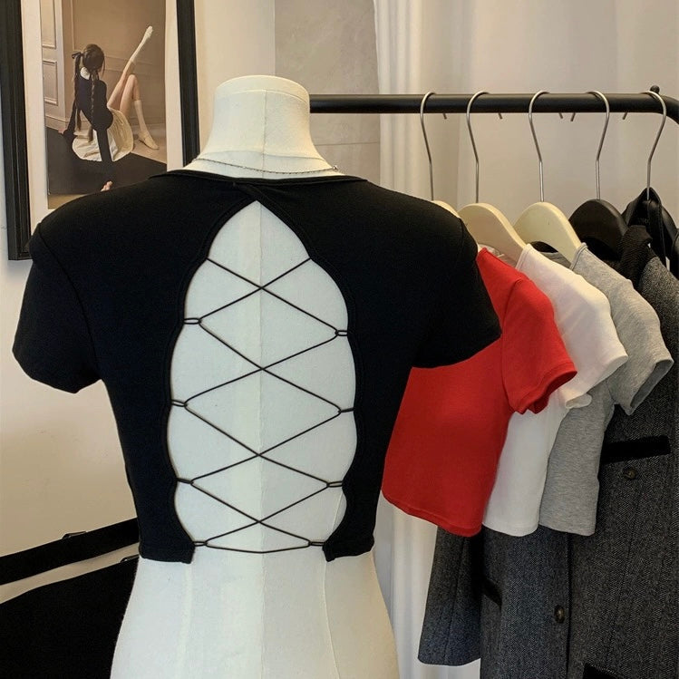 Backless Built-In Bra Top