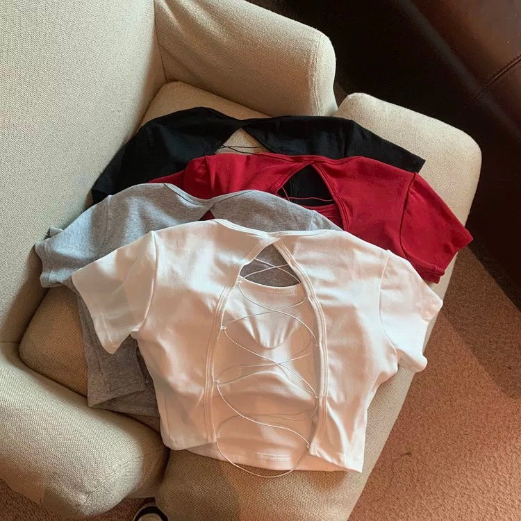 Backless Built-In Bra Top