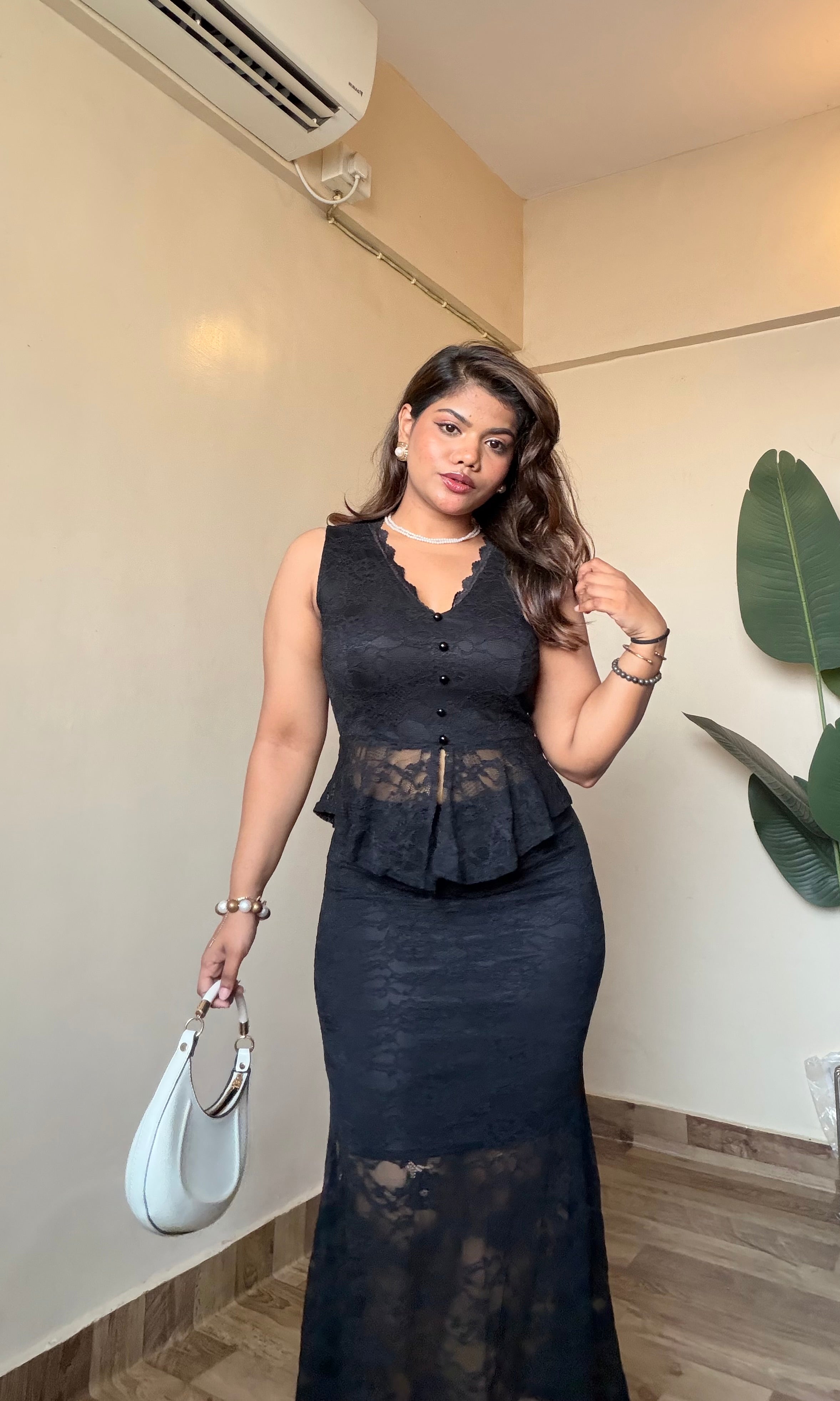Lacy Skirt Top Co-Ord Set