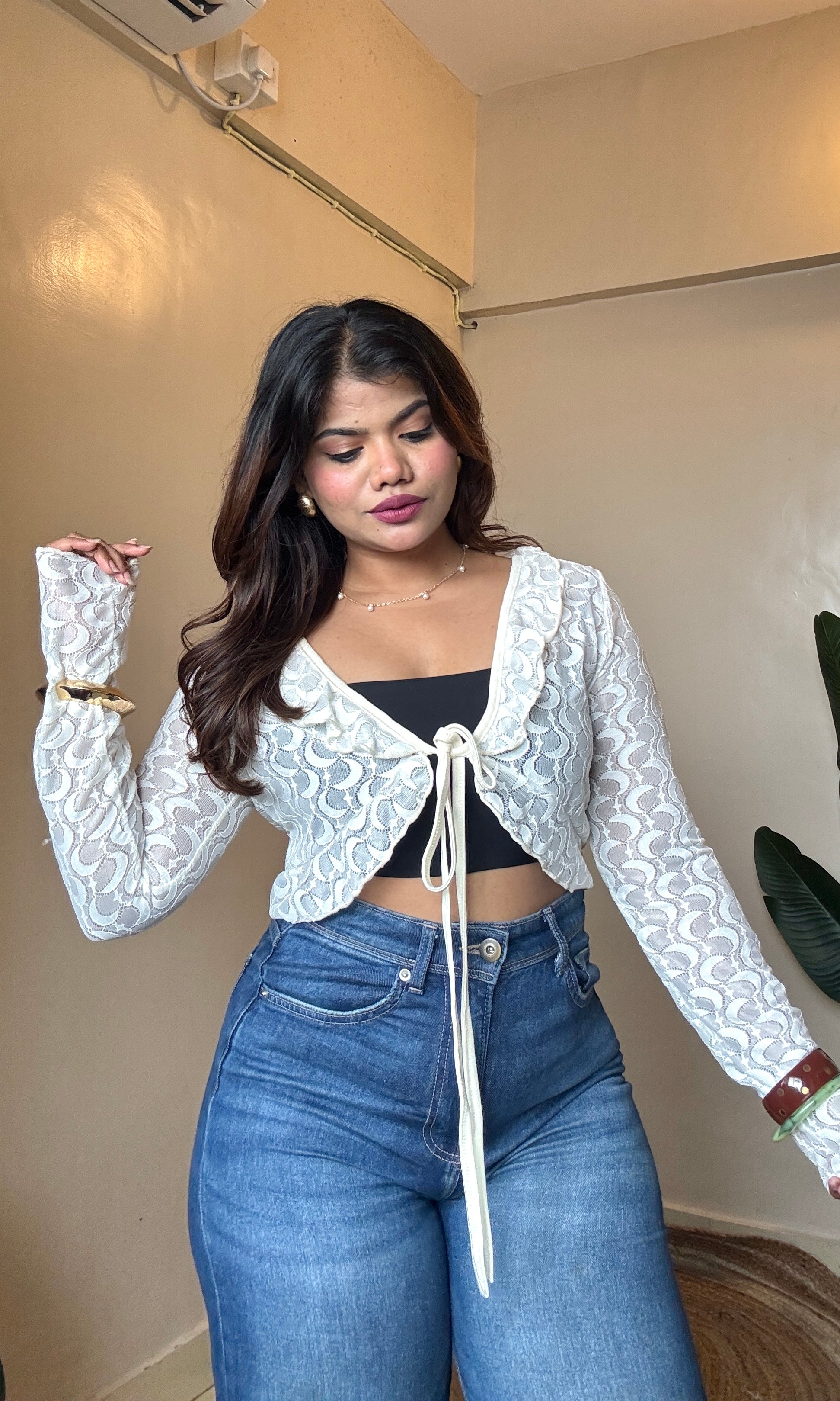 Lacy Frill Top