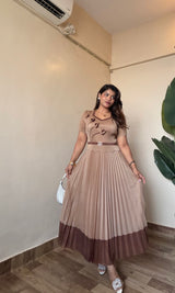 Flower Work Magic Pleated Dress