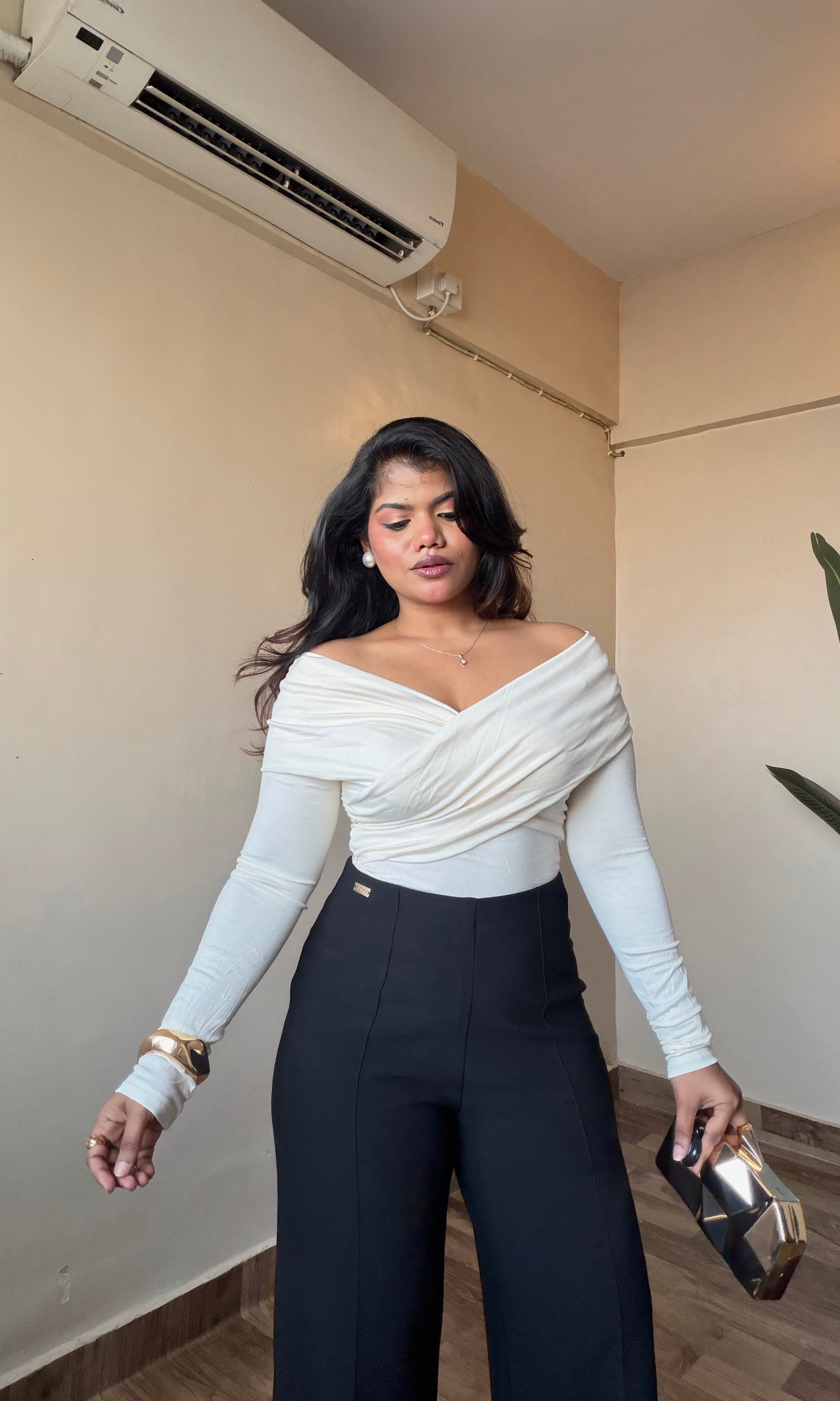 Bestseller Wrap Crossover Body-fitted Top #9926