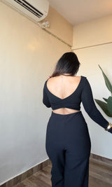 In-Built Padded Backless Wrap Top