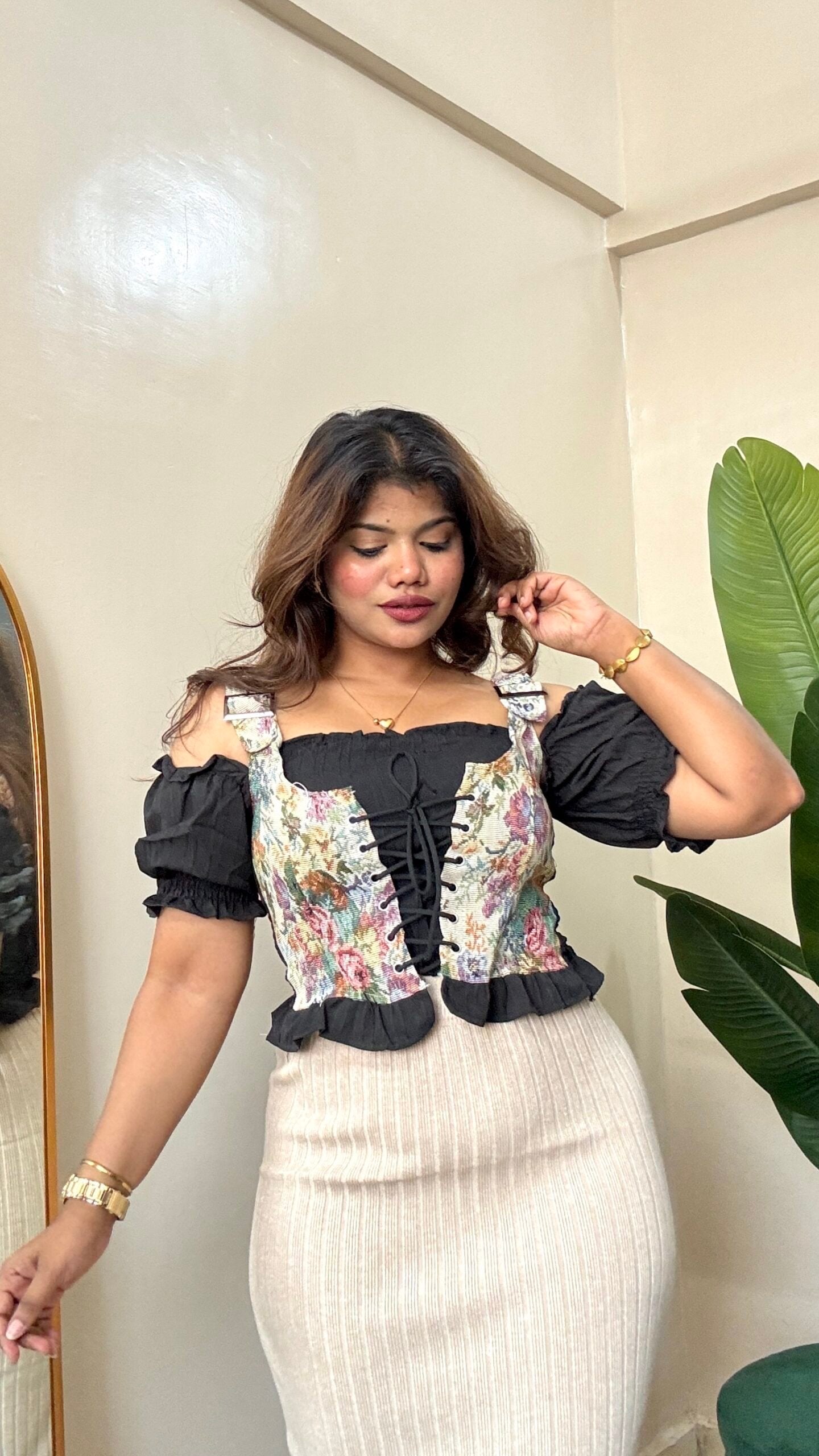 Floral Vintage Corset