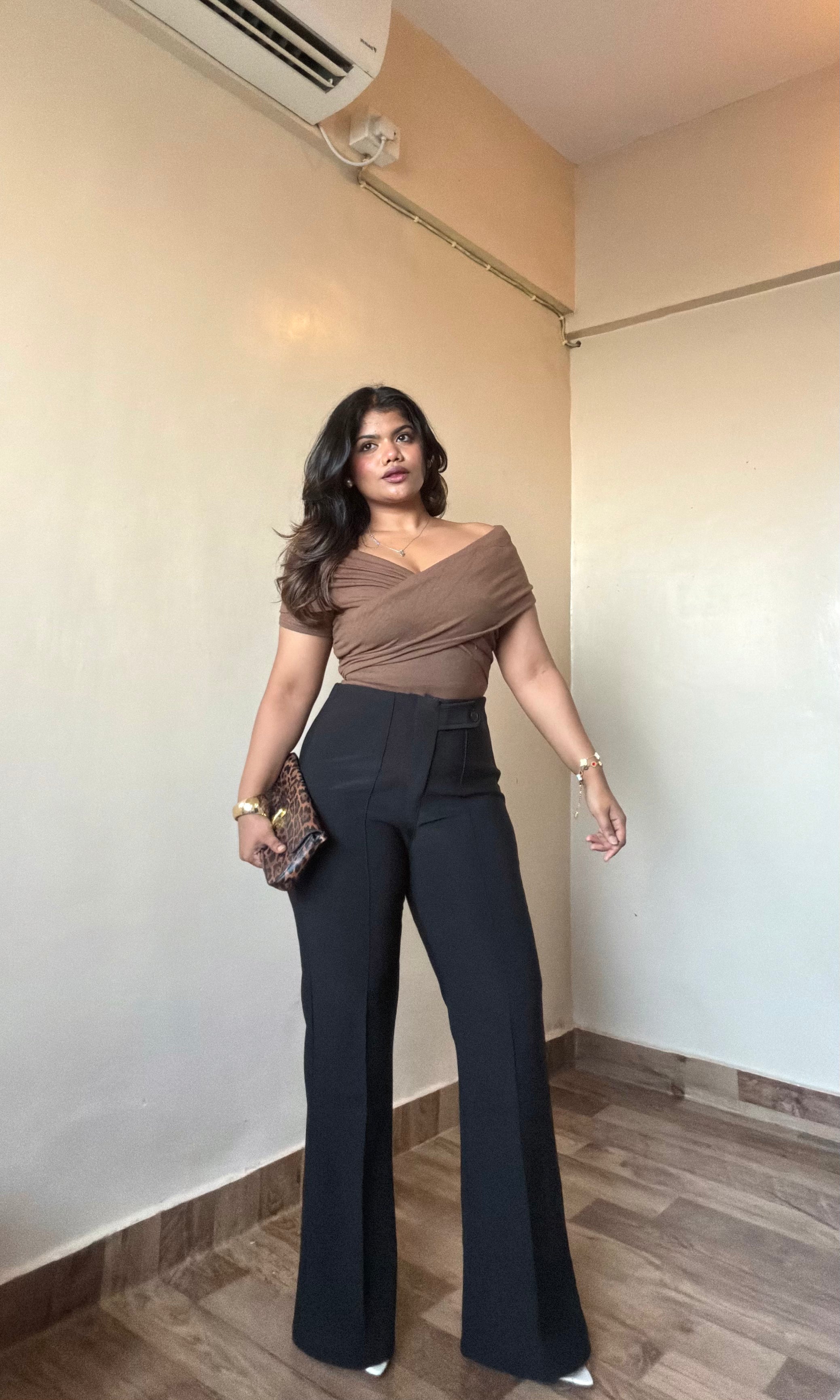 Black Bootcut Flared Pant