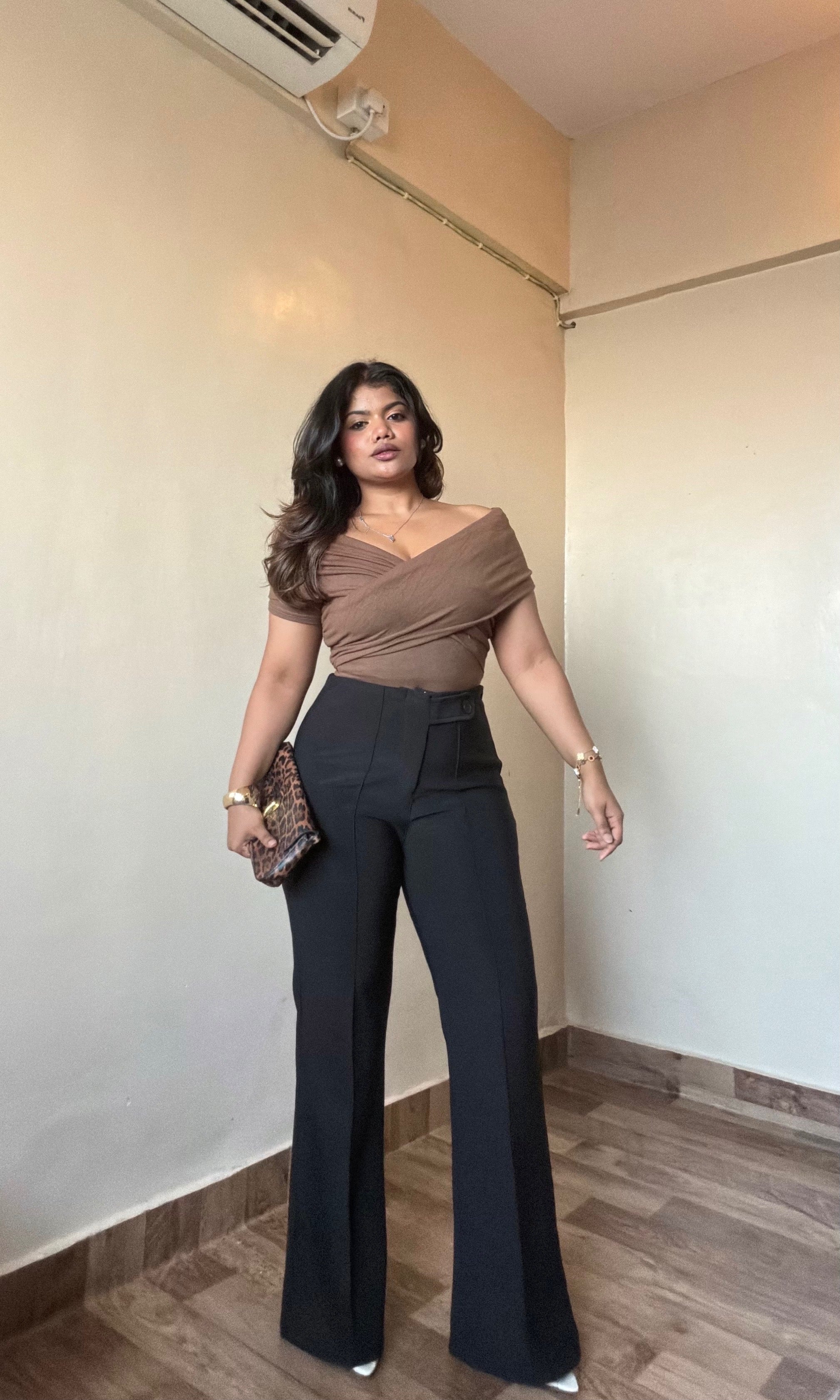 Black Bootcut Flared Pant