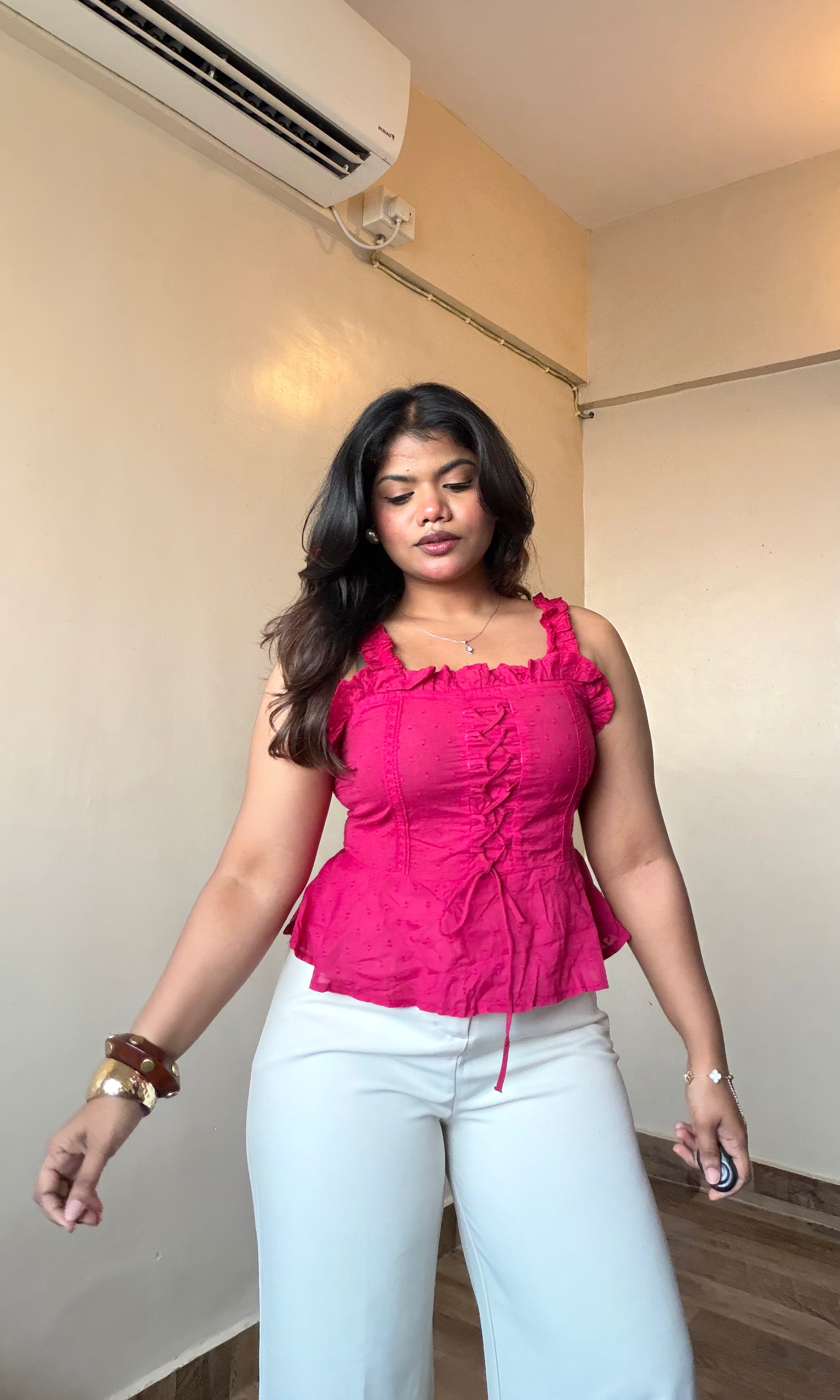 Lace Frill Detailed Top