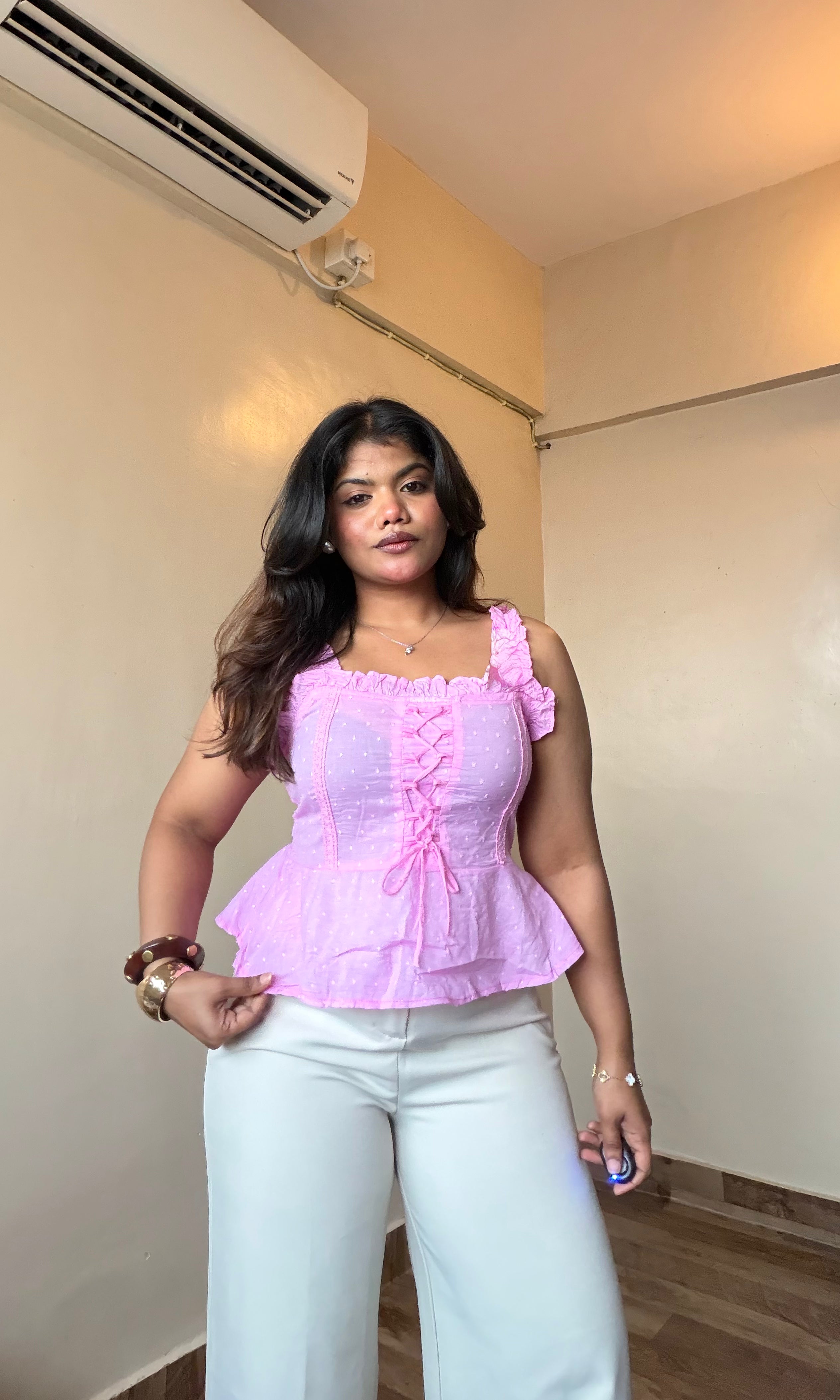 Lace Frill Detailed Top