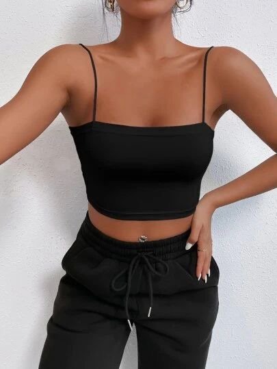 Black Cami Tube Brallate