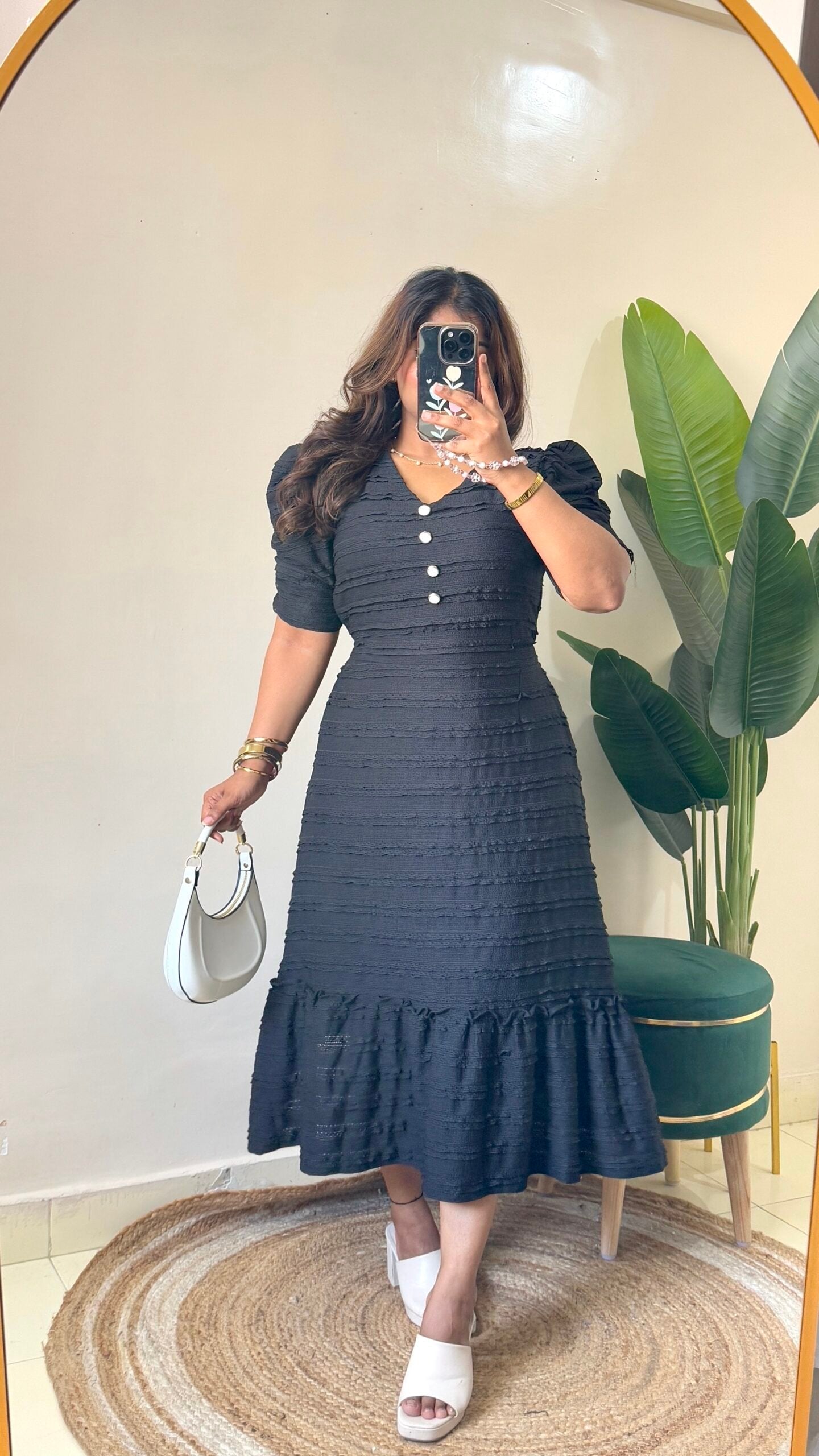 Black Ruffle Dress