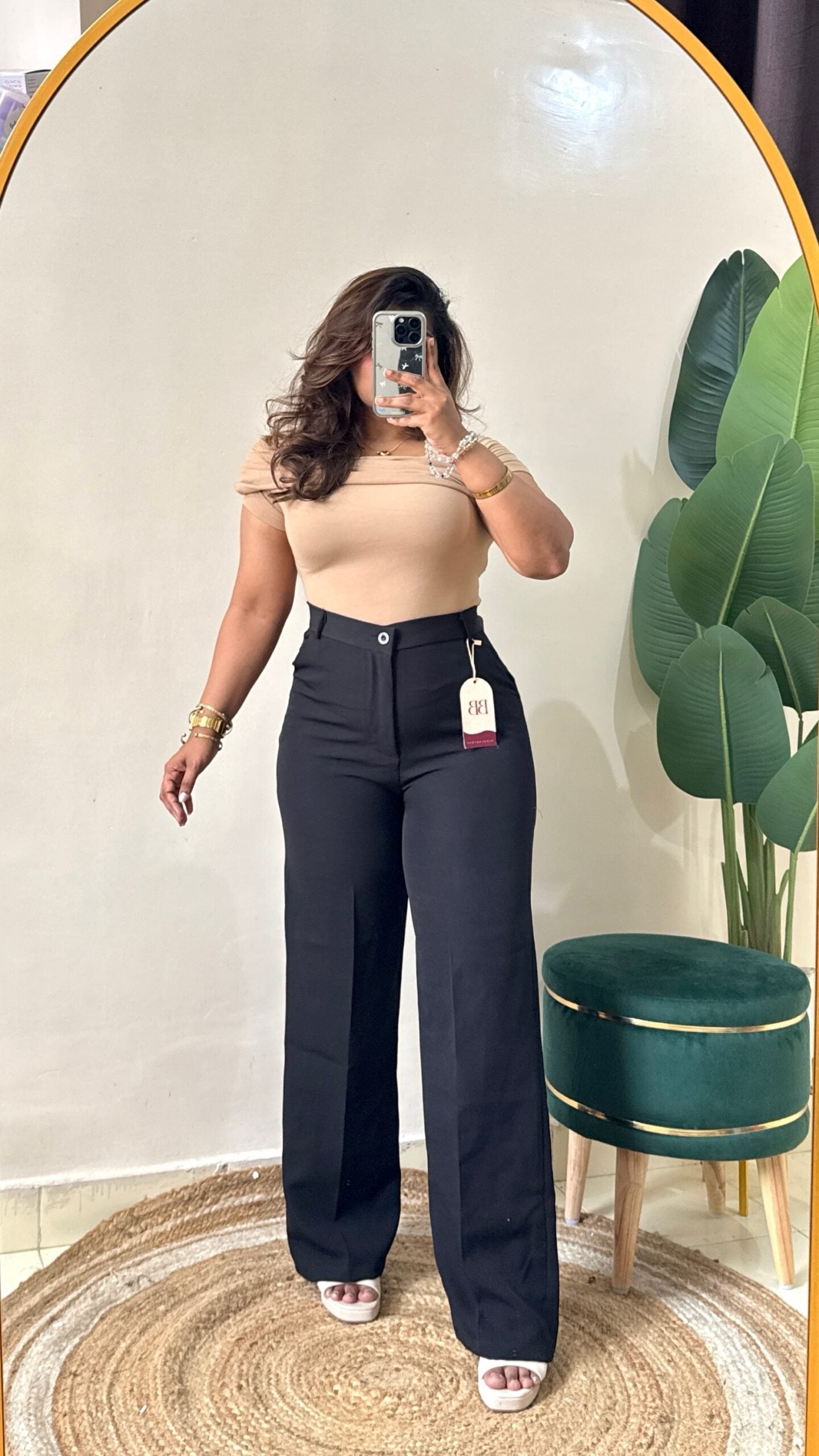 Korean Black High Waist Trouser