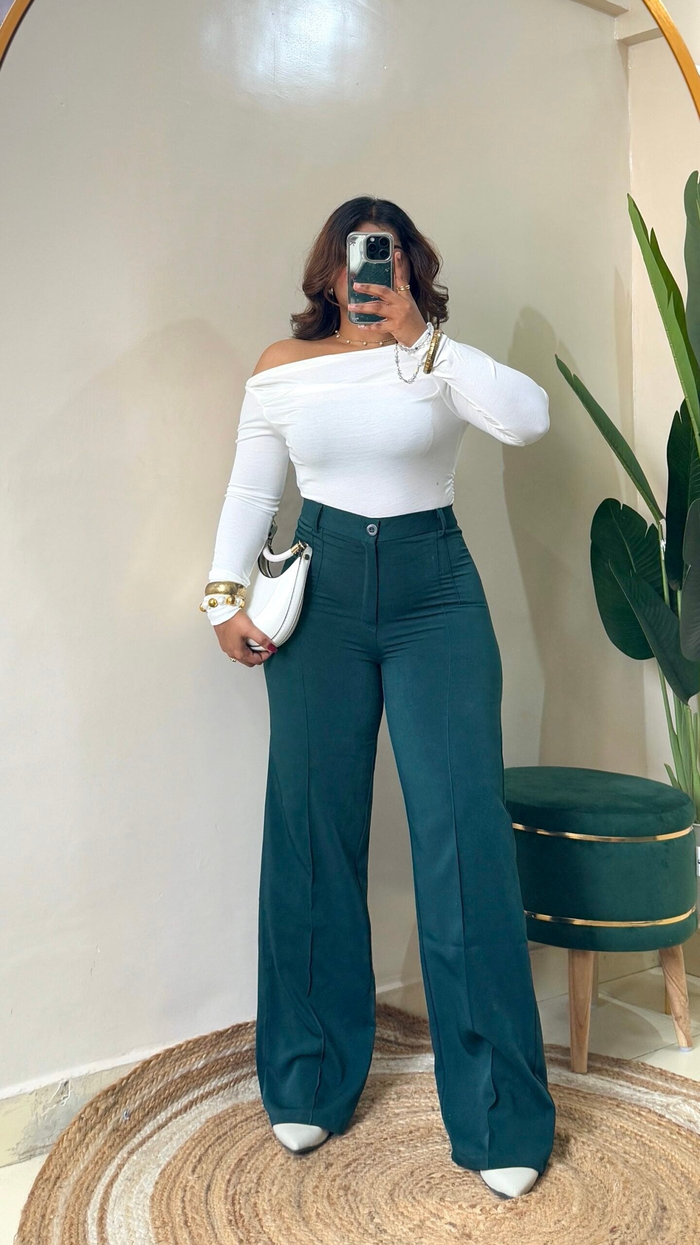 Premium Emerald Green Modest Trouser