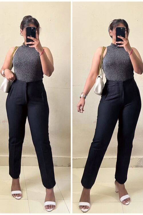 Bestseller Black High Waist Trouser