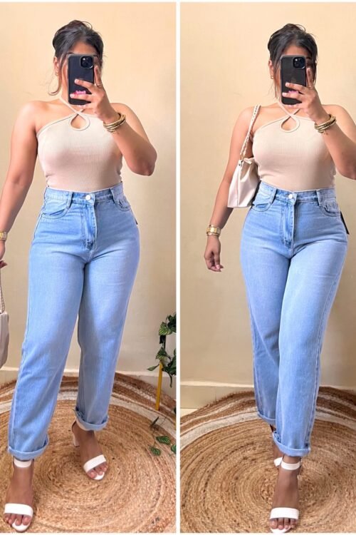 Light Blue Mom Fit Denim