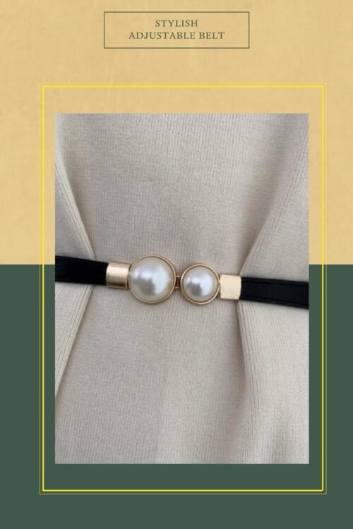 Stylish Pearl Lock Adjustable Belt