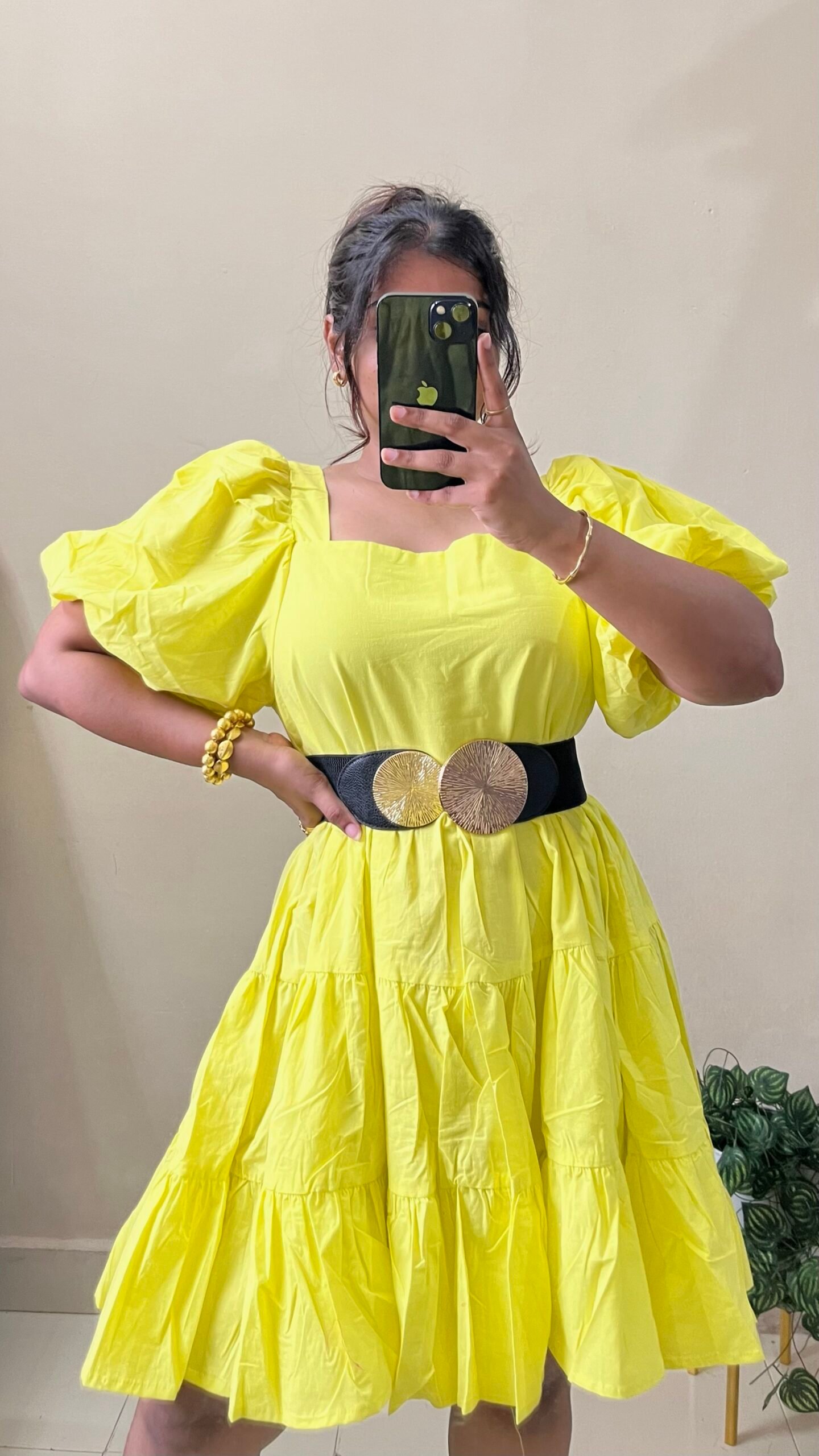 Shops fluro yellow dress