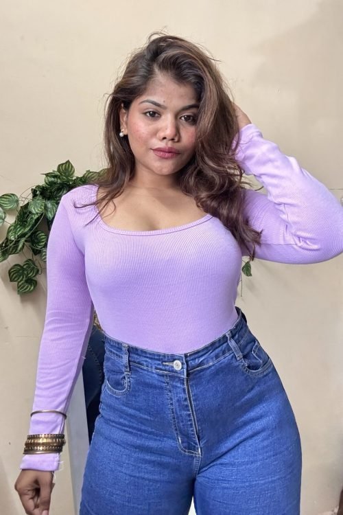 Lilac Square Neck Top(Size : 30-36 Bust)