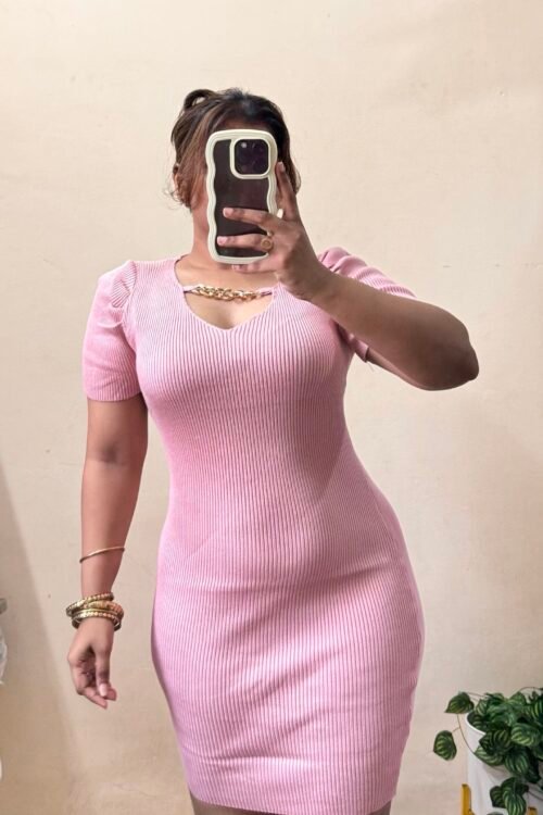 Pink Bodycon Dress(Size : 30-36 Bust)